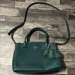Kate Spade Teal Satchel with Tassels